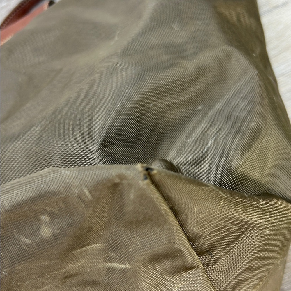 *Longchamp green brown le pilage large tote bag - Picture 9 of 14